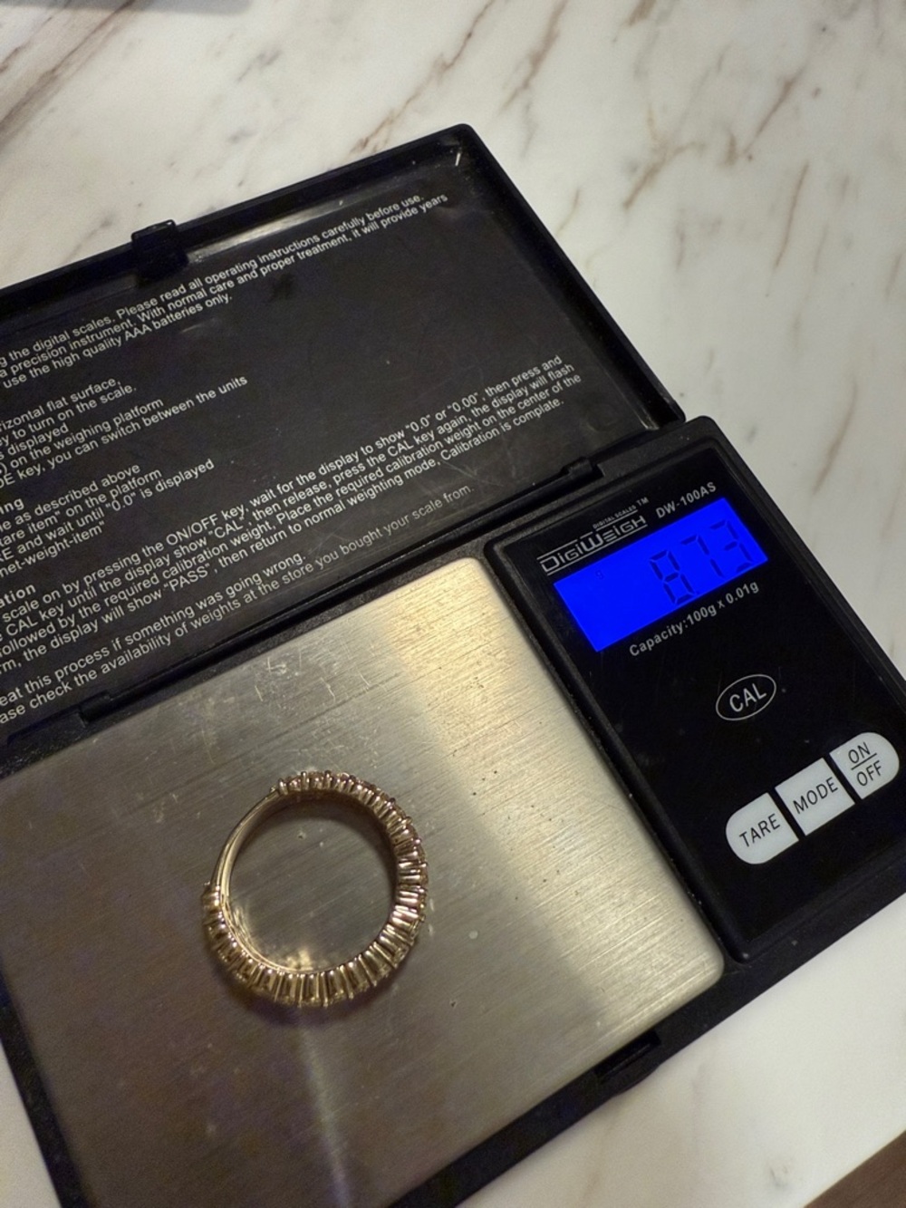4.9 carat Genuine Diamond 14k Gold Ring - Picture 17 of 17